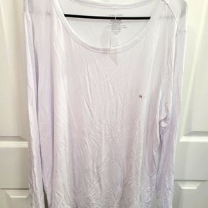 NWT Maurices long sleeve white tee